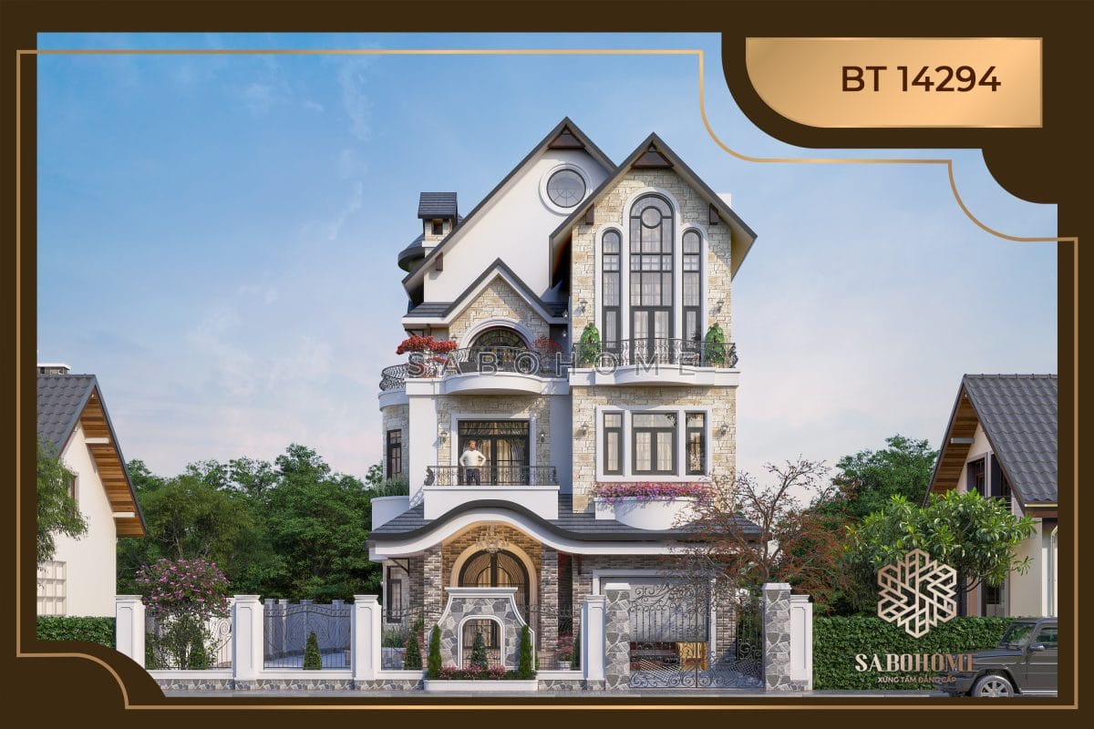 Mẫu biệt thự tân cổ điển 4 tầng: Nơi sự hài hòa tuyệt vời giữa lịch sử và hiện đại