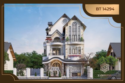Mẫu biệt thự tân cổ điển 4 tầng: Nơi sự hài hòa tuyệt vời giữa lịch sử và hiện đại