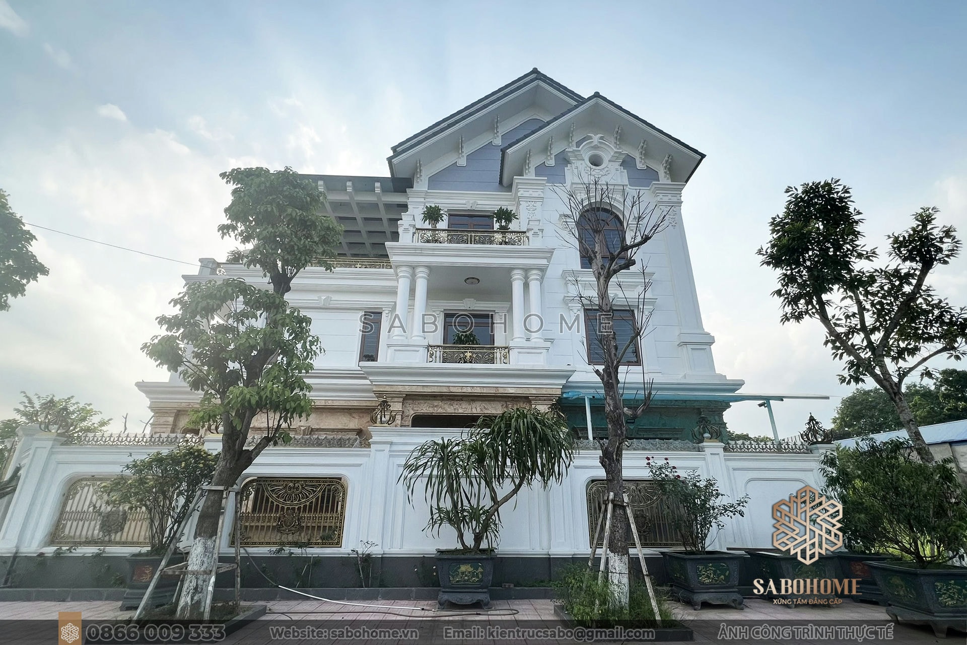 Hòa mình vào tổng thể - Biệt thự 3 tầng ở Thái Nguyên tạo điểm nhấn hoàn hảo Tạo dấu ấn cá nhân - Biệt thự 3 tầng Thái Nguyên theo phong cách riêng