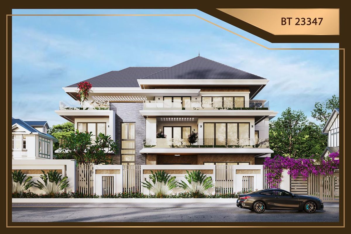 BT23347 Choáng ngợp biệt thự chị Hà ở Sơn La