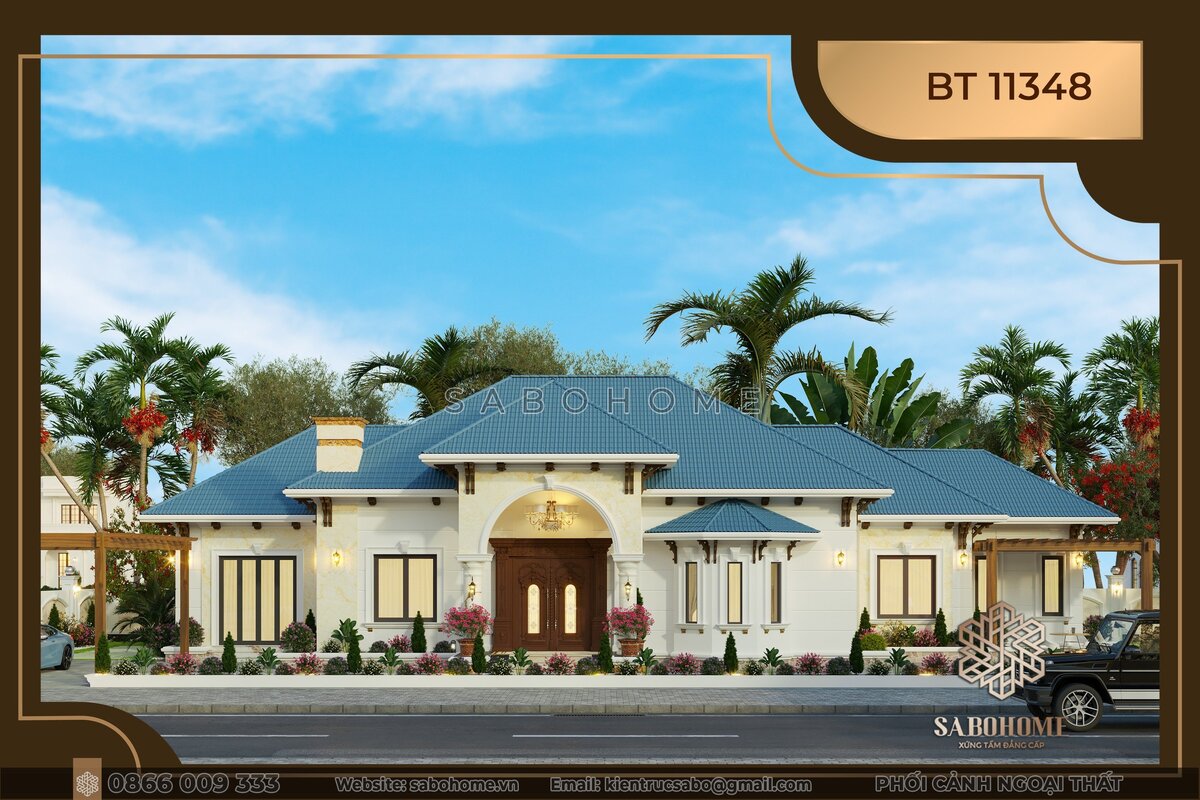 BT11348 Chiêm ngưỡng biệt thự của chú Thành ở Hải Phòng