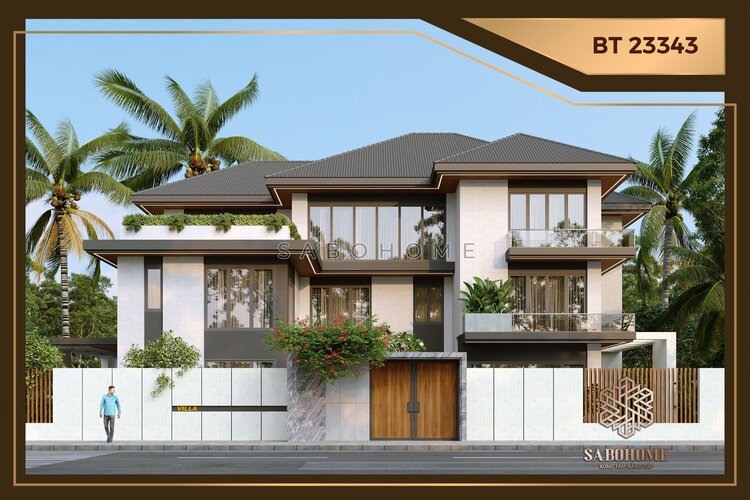 BT23343 Biệt Thự Hiện Đại Ở Thanh Hóa: Kiệt Tác Kiến Trúc Của Anh Hùng và SABOHOME