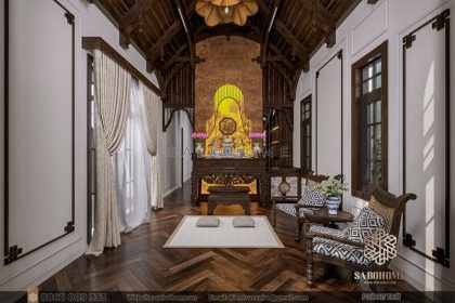 Nơi thờ phượng, nền móng tâm linh của biệt thự