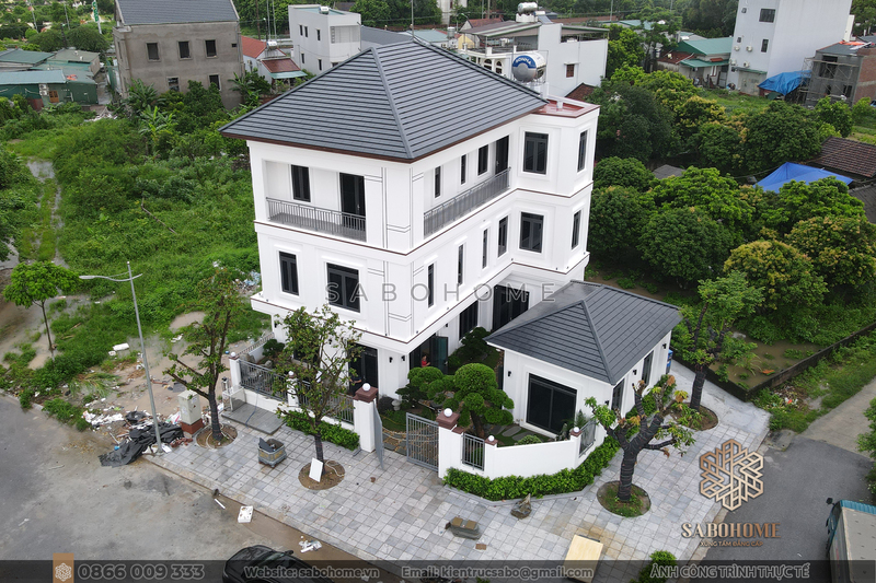 [CẬP NHẬP HÌNH ẢNH THI CÔNG HOÀN THIỆN BIỆT THỰ HIỆN ĐẠI MÁI NHẬT Ở QUẢNG NINH - BT23351]